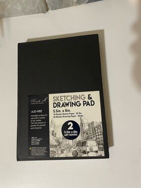 Amazon Black Sketching & Drawing Pad - 5.5in x 8in (2 Pack)